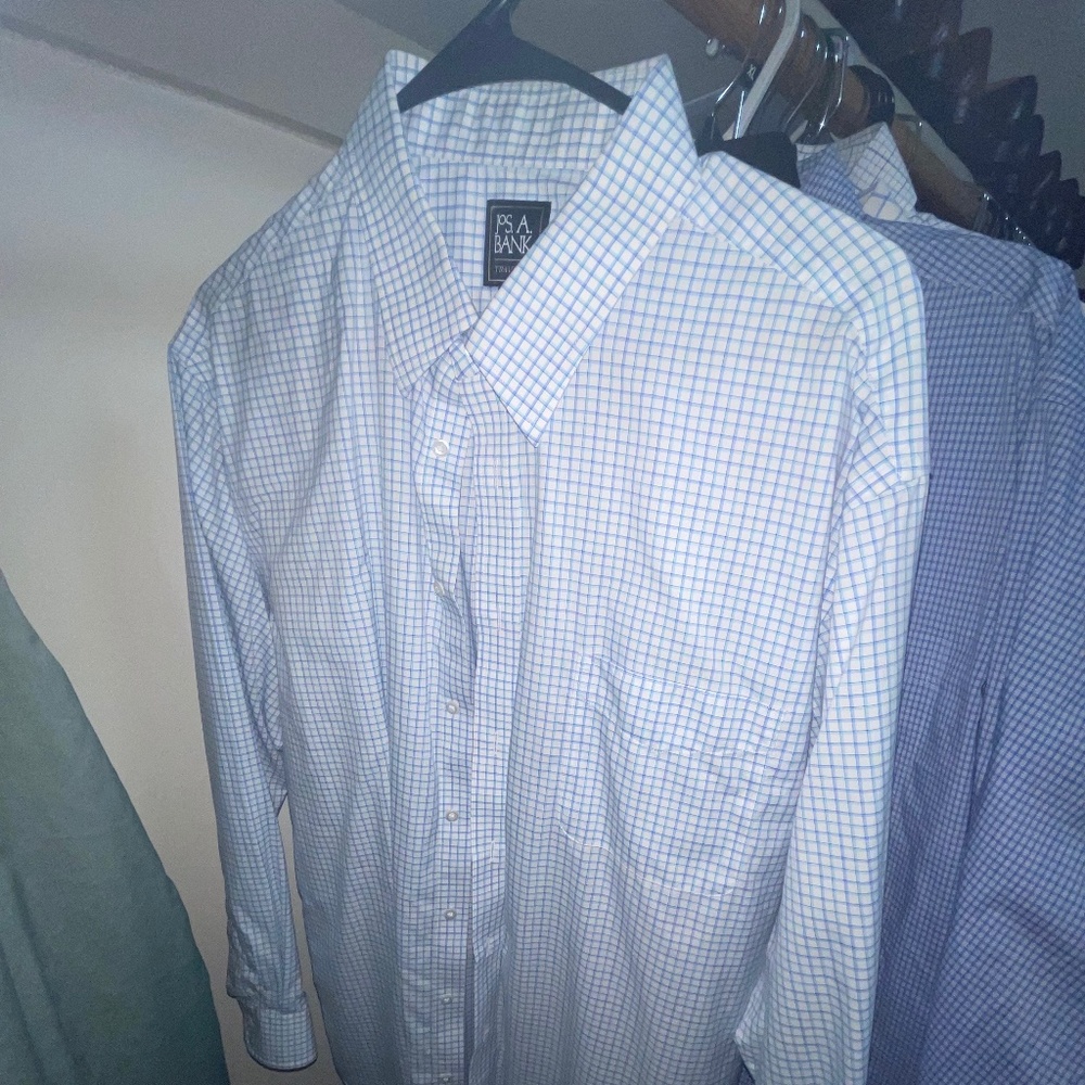 Jos a Bank Checkered Dress Shirts (5)